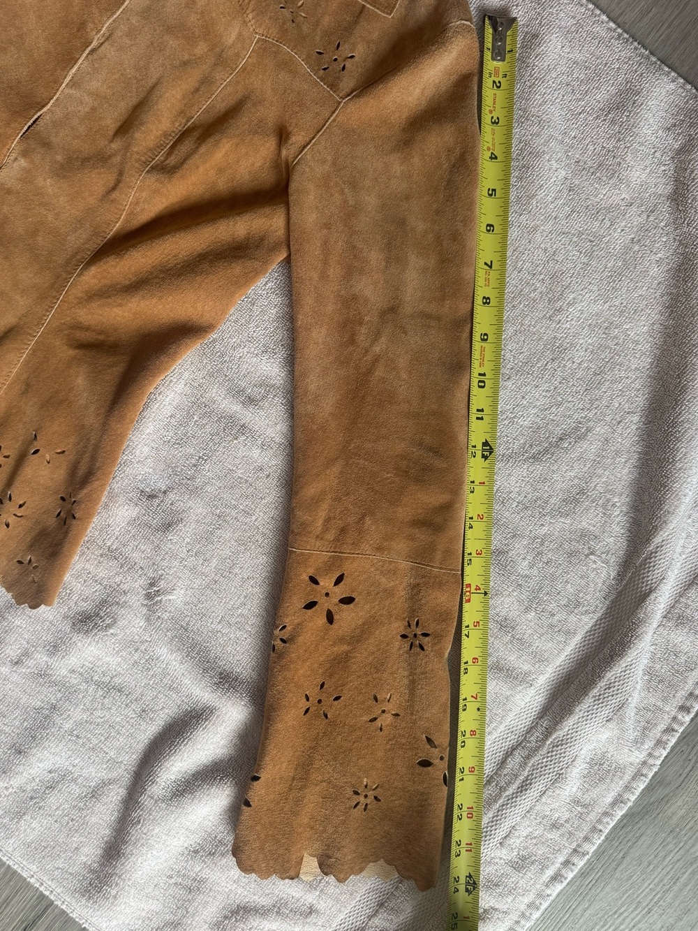 Vintage 100% Leather Suede Jacket - Picture 11 of 11